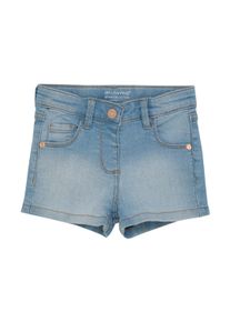 Jeansshorts Minymo "Shorts MIShorts", M&auml;dchen, Gr. 104, N-Gr, blau (light dusty blau), Obermaterial: 80% Baumwolle CO. 19% Polyester PES. 1% Elasthan EL., Jeans Jeansshorts