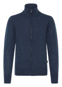 Strickjacke Blend "Trainingsjacke BHRycel", Herren, Gr. S, blau (marineblaus), Obermaterial: 100% Polyacryl PAN., Strickjacken Strickjacke