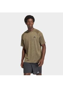 T-Shirt adidas Performance "TECH ESSENTIALS WORKOUT", Herren, Gr. XL, olive strata, shadow olive, Obermaterial: 92% Polyester, 8% Elasthan, Shirts T-Shirt