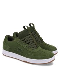 Schn&uuml;rschuh DC Shoes "DC Astrix", Herren, Gr. 9,5(42,5), olive, wei&szlig;, Obermaterial:61.35% Leder, 38.65% Synthetikmaterial;, Schuhe Schn&uuml;rschuh