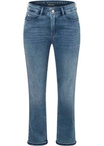 Regular-fit-Jeans MAC, Damen, Gr. 46, L&auml;nge 27, mid light blau wash, Denim/Jeans, Obermaterial: 75% Baumwolle, 12% Modal, 9% Polyester, 4% Elasthan, unifarben, regular fit normal, Jeans Regular-fit-Jeans, im Five-Pocket Style