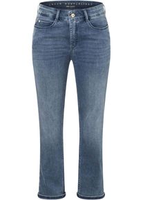 Regular-fit-Jeans MAC, Damen, Gr. 42, L&auml;nge 27, mid light blau wash, Denim/Jeans, Obermaterial: 75% Baumwolle, 12% Modal, 9% Polyester, 4% Elasthan, unifarben, regular fit normal, Jeans Regular-fit-Jeans, im Five-Pocket Style