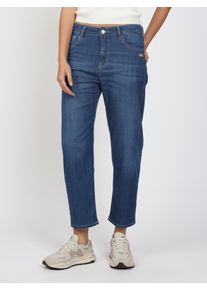 5-Pocket-Jeans Gang "94IDA", Damen, Gr. 34, N-Gr, midblau summer, Denim/Jeans, Obermaterial: 76% Baumwolle, 15% Polyester, 8% Viskose, 1% Elasthan, gerade, unten schmal kn&ouml;chelfrei, Jeans 5-Pocket-Jeans, Light Denim, O-Shape, cropped