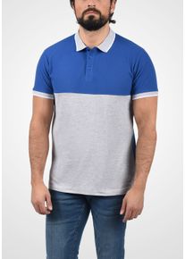 !Solid Poloshirt SOLID "Poloshirt SDCorbin", Herren, Gr. S, blau (faded blau), Web, Obermaterial: 100% Baumwolle CO., regular fit, Shirts Poloshirt