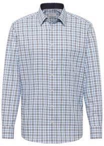 Langarmhemd Eterna "COMFORT FIT", Herren, Gr. 44, Normalgr&ouml;&szlig;en, blau, Twill, 100% Baumwolle, normal, Manschette, Hemden Langarmhemd, NON IRON (b&uuml;gelfrei)