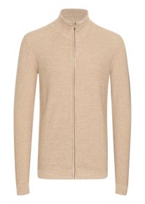 Strickjacke INDICODE "Strickjacke IDJadan", Herren, Gr. XL, braun (cornstalk), Web, Obermaterial: 90% Baumwolle CO. 10% Polyamid PA., meliert, Basic, normal, Strickjacken Strickjacke