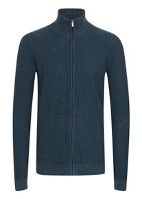 Strickjacke INDICODE "Strickjacke IDJadan", Herren, Gr. XL, blau (navy), Web, Obermaterial: 90% Baumwolle CO. 10% Polyamid PA., meliert, Basic, normal, Strickjacken Strickjacke