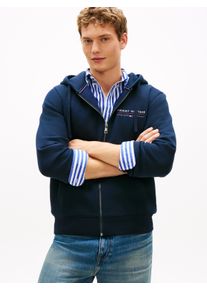 Kapuzensweatjacke Tommy Hilfiger "BRAND LOVE", Damen, Gr. L, desert sky, Sweatware, Obermaterial: 100% Baumwolle, regular fit normal, B&uuml;ndchen, Sweatjacken Kapuzensweatjacke