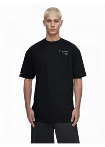 Oversize-Shirt Trueprodigy "Marin Logo Print Oversized Rundhals", Damen, Gr. XL, schwarz, Obermaterial: 100% Baumwolle CO., Rundhals, Shirts Oversize-Shirt