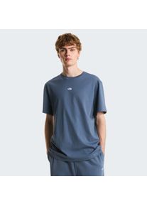 T-Shirt The North Face "M ESSENTIAL CENTER LOGO RELAXED SHORT SLEEVE TEE", Damen, Gr. XL, granite grau, Obermaterial: 100% Baumwolle, normal, Rundhals, Shirts T-Shirt, lockere Passform, Kurzarm, f&uuml;r Sportmode und Outdoormode