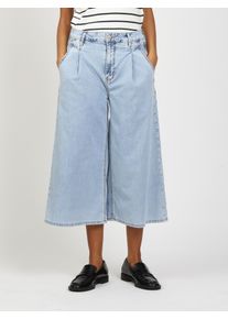 7/8-Jeans Gang "94WANDA CULOTTE", Damen, Gr. 34, N-Gr, sunbleached, Denim/Jeans, Obermaterial: 76% Baumwolle, 15% Polyester, 8% Viskose, 1% Elasthan, ausgestellt 7/8-L&auml;nge, Jeans 7/8-Jeans, Light Denim im Wide Fit