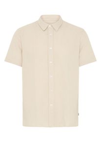 !Solid Kurzarmhemd SOLID "Kurzarmhemd SDIain", Damen, Gr. XXL, N-Gr, beige (peyote), Obermaterial: 100% Baumwolle CO., Hemden Kurzarmhemd