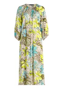 Sommerkleid Betty Barclay "Sommerkleid mit Rundhalsausschnitt", Damen, Gr. 40, EURO, beige, gelb, Obermaterial: 100% Viskose CV., Kleider Sommerkleid