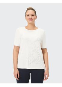 T-Shirt Joy Sportswear "T-SHIRT GWEN", Damen, Gr. 46, wei&szlig; (pearl wei&szlig;), Obermaterial: 95% Modal, 5% Elasthan, Rundhals, Shirts T-Shirt, f&uuml;r sportliche Aktivit&auml;ten, sportlicher Stil, aus Modal und Elasthan