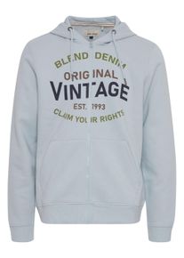 Kapuzensweatjacke Blend "Kapuzensweatjacke BHSweatshirt", Herren, Gr. S, blau (celestial blau), Obermaterial: 60% Baumwolle CO. 40% Polyester PES., Sweatjacken Kapuzensweatjacke