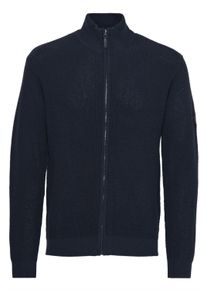 Strickjacke INDICODE "Strickjacke IDRevil", Herren, Gr. XL, blau (navy), Obermaterial: 70% Baumwolle CO recyc.. 30% Polyester PES., Strickjacken Strickjacke