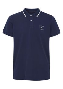 Poloshirt Blend "Poloshirt BHPolo", Herren, Gr. M, blau (marineblaus), Obermaterial: 95% Baumwolle CO. 5% Elasthan EL., Shirts Poloshirt