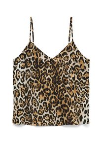 V&eacute;ro Moda Spaghettitop VERO MODA "VMJOSIE SINGLET WVN GA", Damen, Gr. XS, silber lining aop:bella, Web, Obermaterial: 83% Viskose, 17% Nylon, bedruckt, regular fit normal, V-Ausschnitt, Tops Spaghettitop, Viskosemischung, regular fit