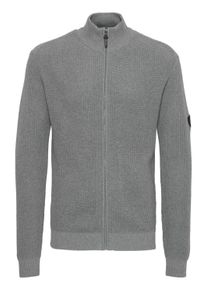 Strickjacke INDICODE "Strickjacke IDRevil", Herren, Gr. XL, grau (grau mix), Obermaterial: 70% Baumwolle CO recyc.. 30% Polyester PES., Strickjacken Strickjacke
