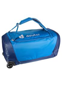 Sporttasche Deuter "DUFFEL PRO ROLLER 90 L", Herren, Gr. B/H/T: 43cm x 86cm x 35cm, neptune, nigh, Obermaterial: 100% Polyester, Taschen Sporttasche, mit 90 Litern Volumen, zusammenfaltbar, wasserabweisend, rollbar