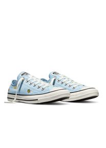 Sneaker Converse "CHUCK TAYLOR ALL STAR EMBROIDERED FLORALS", Damen, Gr. 39,5, clear skies, bright outlook, in the weeds, Textil, Schuhe Sneaker, f&uuml;r Alltag, mit profiliertem Laufsohlenprofil, sportlicher Stil