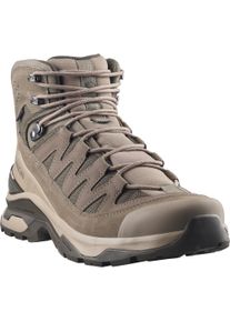 Wanderschuh Salomon "QUEST ECHO GORE TEX", Herren, Gr. 46, walnut, desert tan, schwarz olive, Leder, Synthetik, Schuhe Wanderschuh, wasserdicht