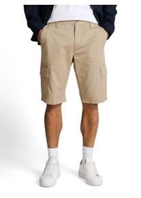 Cargoshorts Tom Tailor, Damen, Gr. 40, N-Gr, beige mini, Web, Obermaterial: 98% Baumwolle, 2% Elasthan, unifarben, regular fit kniefrei, Hosen Cargoshorts, mit Stretch