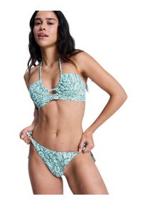 Badehose Roxy "Wildside Paisley Tanga", Gr. M, US-Gr&ouml;&szlig;en, oil gr&uuml;n wildside paisley, Obermaterial: 85% Microfaser, 15% Elasthan;, Badehosen Badehose