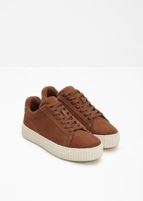 bonprix Sneaker, braun, Gr.38, Zeitloser Sneaker mit Metallic Details