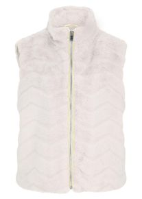 Fellimitatweste Cartoon "Fake Fur-Weste mit hohem Kragen", Damen, Gr. 40, grau, Obermaterial: 100% Polyester PES., Westen Fellimitatweste