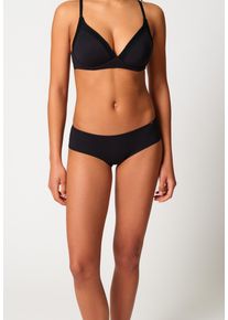 Panty Skiny "Natural Beauty", Herren, Gr. 44, schwarz, Obermaterial: 48% Modal, 47% Baumwolle, 5% Elasthan. Spitze: 85% Polyamid, 15% Elasthan, unifarben, normal, Unterhosen Panty, klassisch, basic, elastisch, bequem, weich, schmaler Gummi