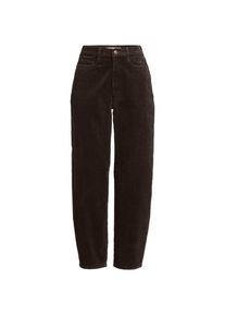 LANDS' END Barrel-Breitcordhose High Waist f&uuml;r Damen, Damen, size: regular, Braun, Elasthan/Baumwoll-Mischung, by Lands' End