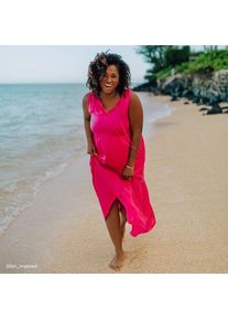 LANDS' END Maxi Strandkleid, Damen,  Pink, Baumwolle Modal, by Lands' End