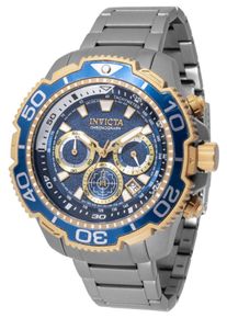 Invicta TI-22 49496 Herrenarmbanduhr - Quarzwerk - Titan mit Blauem Zifferblatt - 48 mm