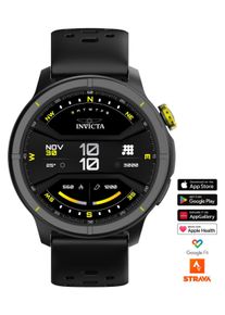 Invicta I-Tech - 2 Pro ITECH-005 Herren Uhr - Smartwatch Bewegung - Edelstahl mit schwarzem Zifferblatt - 46 mm
