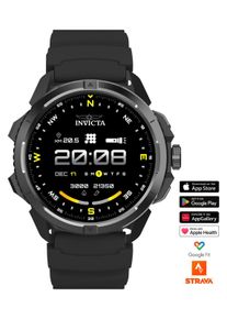Invicta I-Tech ITECH-009 Herren Uhr - Smartwatch Bewegung - Edelstahl mit schwarzem Zifferblatt - 47 mm