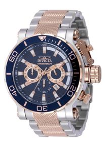 Invicta Coalition Forces 50233 Herren Uhr - Quartz Bewegung - Edelstahl mit Blauem Zifferblatt - 52 mm