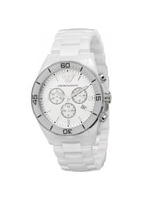 Emporio Armani AR1424 Wei&szlig; Ceramica Herrenuhr