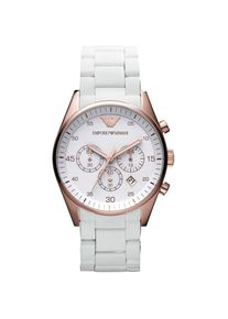 Emporio Armani AR5919 Herren Sportivo Uhr Wei&szlig;