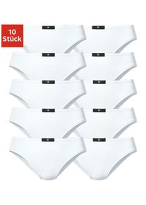 H.I.S. Slip H.I.S, Herren, Gr. 48, wei&szlig;, Jersey, Obermaterial: 95% Baumwolle, 5% Elasthan, unifarben, k&ouml;rpernah, Unterhosen Slip, aus elastischer Baumwoll-Qualit&auml;t, Topseller