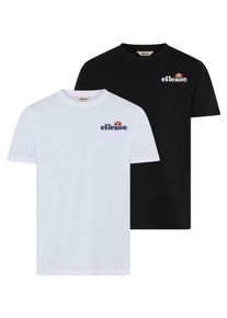 T-Shirt Ellesse "VOODOO TEE SET", Damen, Gr. XS, wei&szlig;, schwarz, Obermaterial: 100% Baumwolle, Shirts T-Shirt, f&uuml;r Erwachsene, sportlicher Stil, f&uuml;r Freizeit und aktive Tage