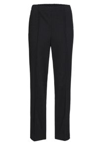 Schlupfhose GOLDNER "Kurzgr&ouml;&szlig;e Rippenhose mit Biesen", Damen, Gr. 24, K-Gr, schwarz, Obermaterial: 100% Polyester COOLMAX(R) PES(Coolmax)., normal, Hosen Schlupfhose, Ohne