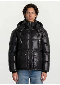 Winterjacke Trueprodigy "Nathan Kapuze aufgesetzte Taschen", Damen, Gr. XS, schwarz, Obermaterial: 100% Polyester PES., regular fit, Jacken Winterjacke