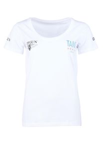 T-Shirt Top Gun "Shirt NB20123", Damen, Gr. XS, wei&szlig;, Obermaterial: 100% Baumwolle CO., Shirts T-Shirt
