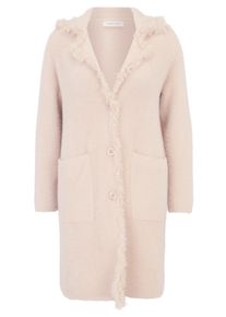 Cardigan Cartoon "Strick-Cardigan mit Reverskragen", Damen, Gr. 38, beige (sheer bliss), Obermaterial: 75% Polyamid PA. 25% Polyester PES., Strickjacken Cardigan