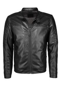 Lederjacke Mustang "Kunstlederjacke 31019249", Damen, Gr. S, schwarz, Obermaterial: 100% Polyurethan PU. Futter: 100% Baumwolle CO., Jacken Lederjacke