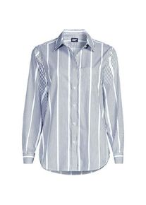LANDS' END K&uuml;hlende Langarm-Hemdbluse, Damen,  Blau, Baumwoll-Mischung/Polyester-Mischung, by Lands' End