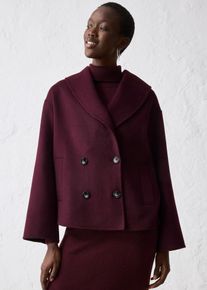 bonprix Oversize Jacke aus weichem Woll-Mix, rot, Gr.48, stilvolle Woll-Jacke in sch&ouml;ner Premium-Qualit&auml;t, aus Wolle
