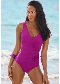Lascana sheego Gro&szlig;e Gr&ouml;&szlig;en Badeanzug, fuchsia, Gr&ouml;&szlig;e 48B - Damen
