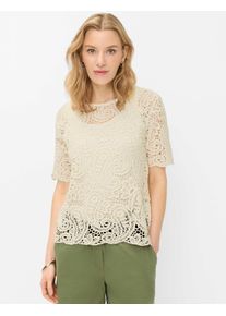 Brax Damen Shirt Style CARA S soft ecru, cremewei&szlig;, Gr. 36